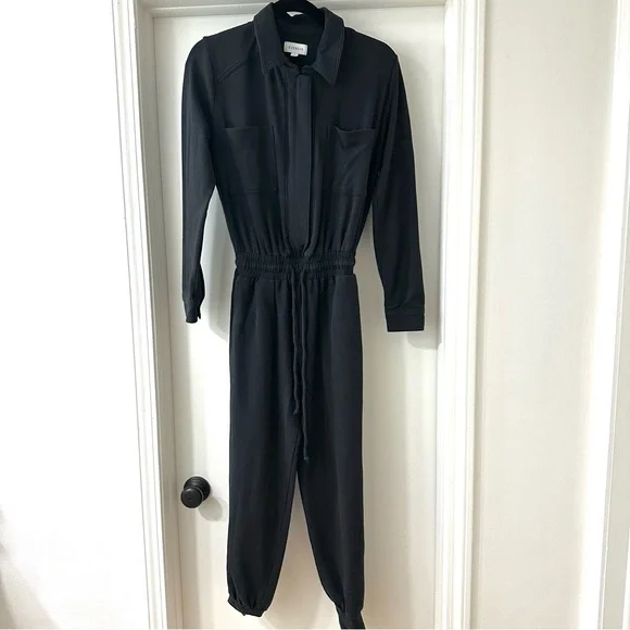 Evereve Myra Black Long Sleeve Jumpsuit, Size XS - Picture 2 of 12